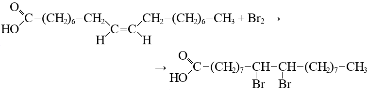 Олеиновая кислота и бромная вода. Олеиновая кислота плюс бром. Озонолиз олеиновой кислоты. 9 10 Дибромстеариновая кислота.